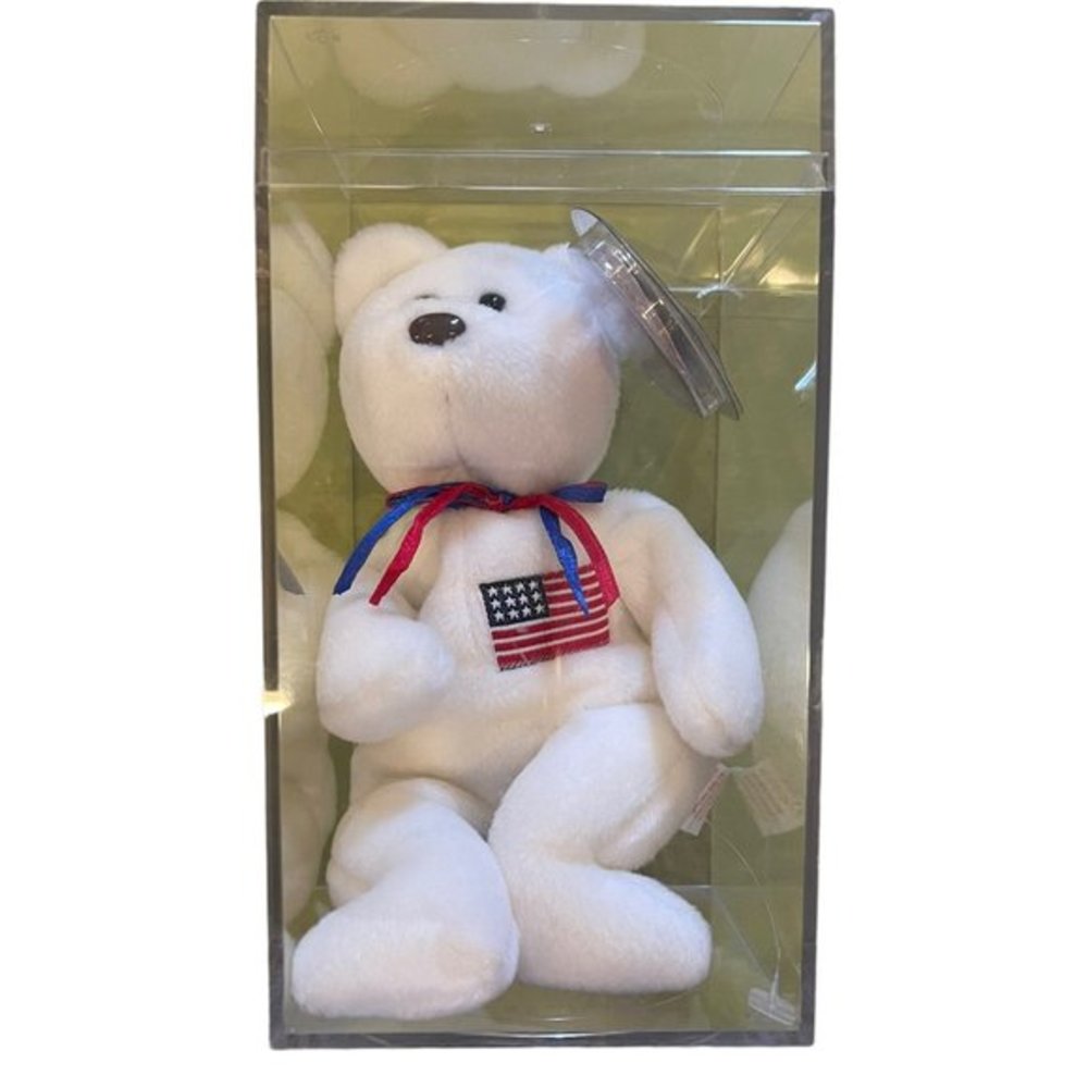 Ty Beanie Baby Libearty Bear USA Flag 1996 RARE "SUMMER OLYMPICS"‎ New with Tag